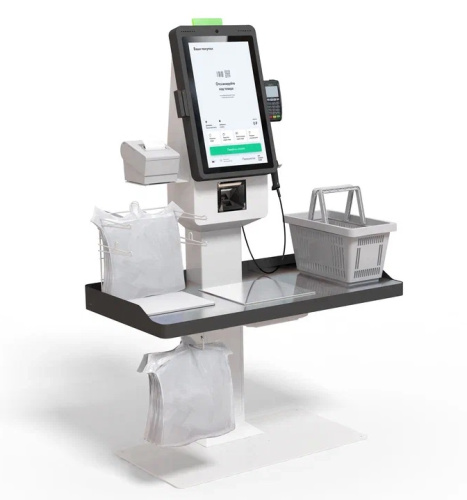 Купить POScenter SCO-K210 Line_V2.1 (21.5”, J4125, 8Gb, SSD128Gb, Врезанные весы в столешницу, 2D сканер, Светофор, З цвета, полка для ПИН-пад) с доставкой в #WD_SEO_REGION_NAME_P# | Alster Group