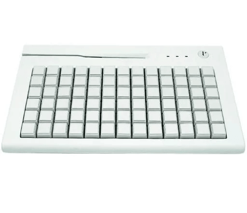 Купить Клавиатура программируемая S78A, MSR, ключ защиты на 6 позиций, USB, белая с доставкой в Москве | Alster Group