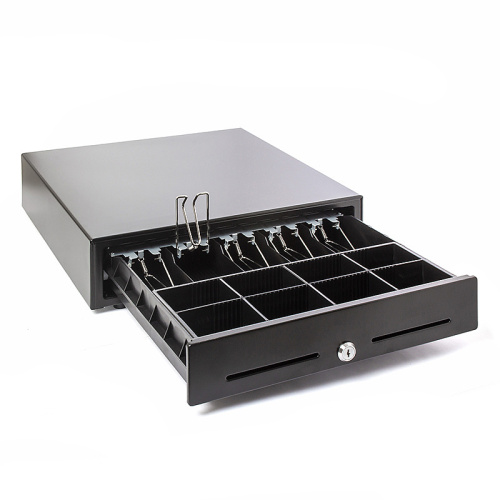 Денежный ящик POScenter 16MK 410x420x100 механический, PUSH, черный