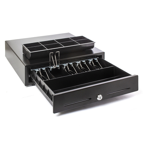 Денежный ящик POScenter 16MK 410x420x100 механический, PUSH, черный