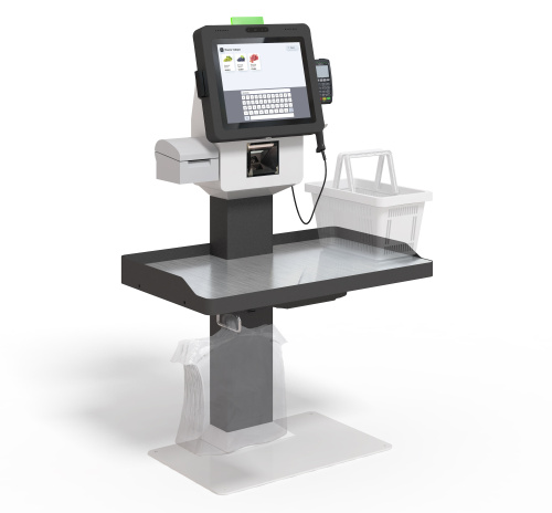 Купить POScenter SCO-K170 Line_V2 (17”, J4125, 8Gb, SSD128Gb, 2D сканер, Светофор, З цвета, полка для ПИН-пад, полка для ККТ, стойка столешница для покупок) с доставкой в #WD_SEO_REGION_NAME_P# | Alster Group