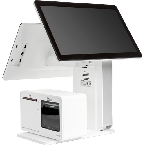 Купить Сенсорный терминал Wintec Anypos300 15.6", 3652A1, J6412, DDR4 4 Гб, M.2 128 Гб, Белый, Ридер, Второй монитор 15,6", принтер 80 мм, 2D сканер, Без ОС с доставкой в #WD_SEO_REGION_NAME_P# | Alster Group