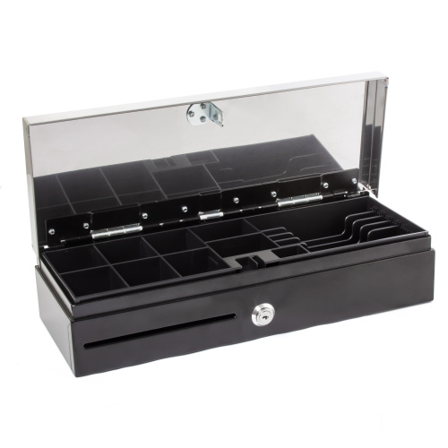 Денежный ящик Poscenter 2460 460x170x100, 6/8, Shtrih, серебро, 3 м. кабель