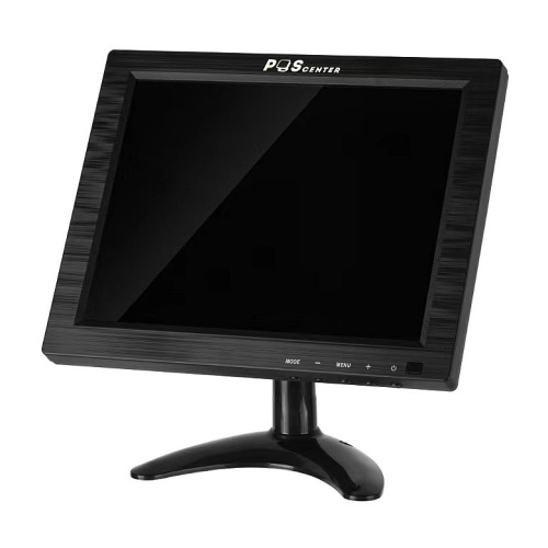 Монитор POScenter 9.7" 1024x768, VGA 1.8 м, подставка, черный