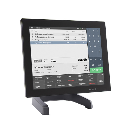 Сенсорный моноблок Poscenter POS400 (J6412, P-CAP, RAM 8Gb, SSD 256Gb, MSR) без ОС фото 3