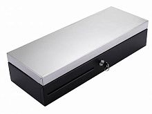 Денежный ящик FlipTop 170B (6b/8c) Alster, нержавеющая крышка, чёрный, Epson