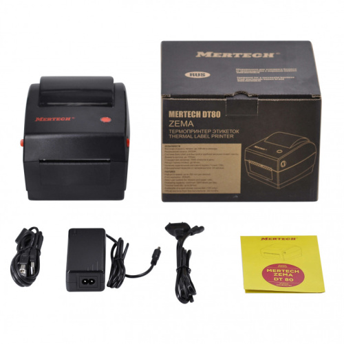 Принтер этикеток MERTECH DT80 ZEMA (Ethernet, USB) фото 3